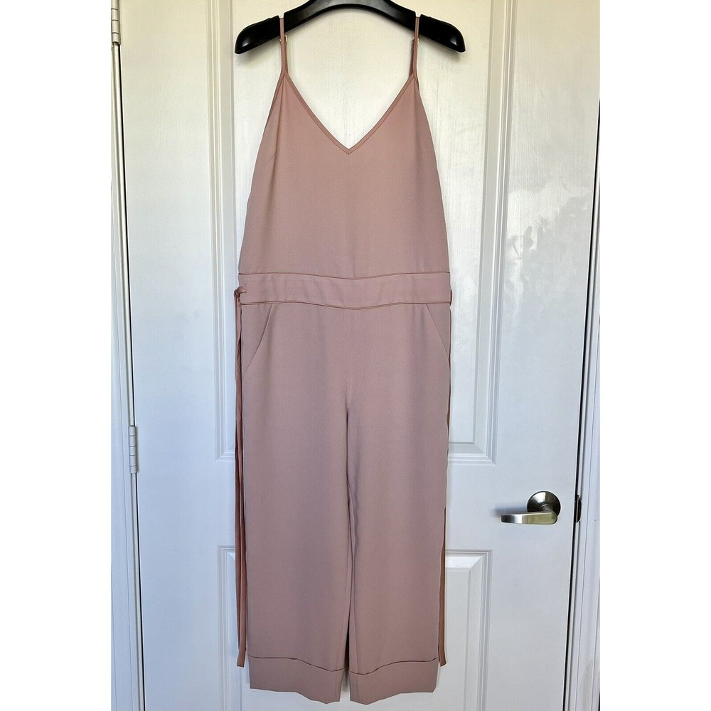 Larkin Hughes Small Silky Blush Pink Jumpsuit Formal Cocktail Wedding Dillards